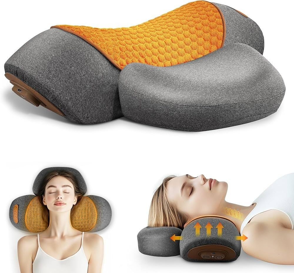 Orthopedic Neck Massage Pillow with Heat Therapy